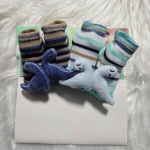 Baby Elements 3D Dino Sock Set